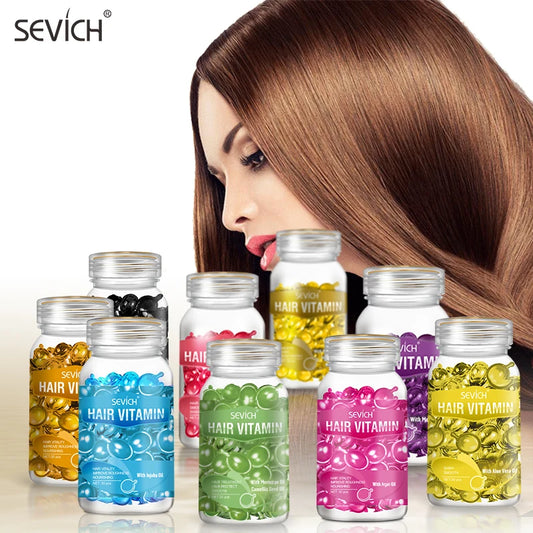 Hair Vitamin Capsules with Keratin & Moroccan Oil