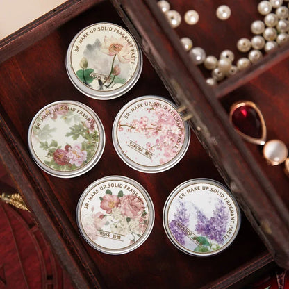 Long-Lasting Solid Floral Perfume Balm
