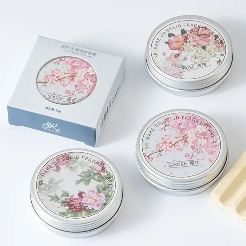 Long-Lasting Solid Floral Perfume Balm