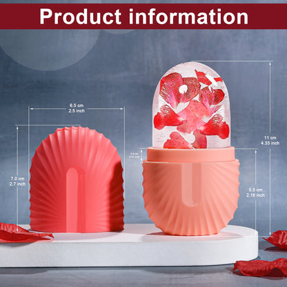 Ice Face Roller & Silicone Ice Cube Mold