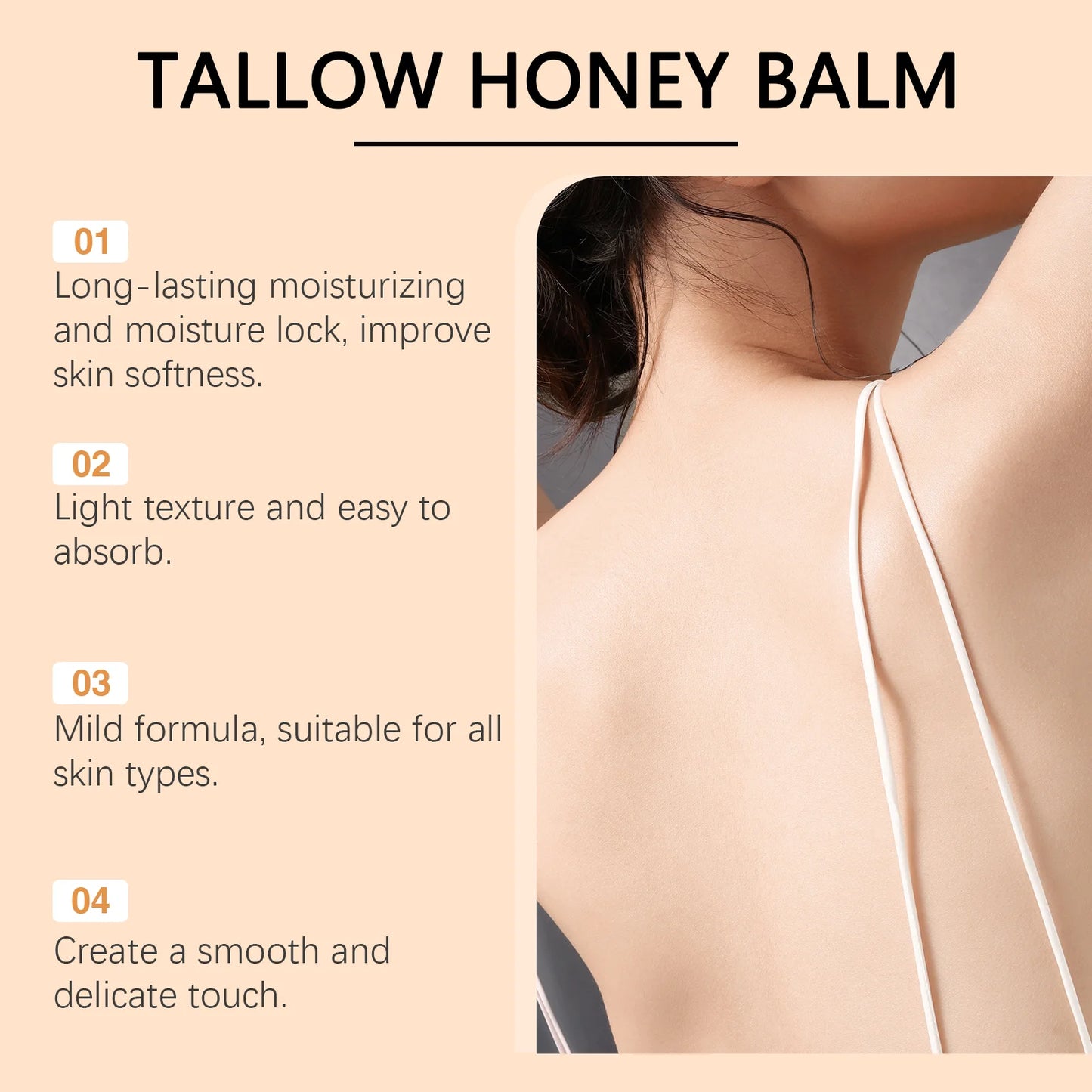 Beef Tallow & Honey Brightening Moisturizing Body Cream