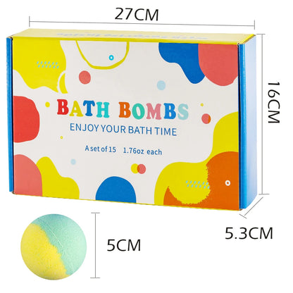 15-Pack Bath Bomb Gift Set with Surprise Toys